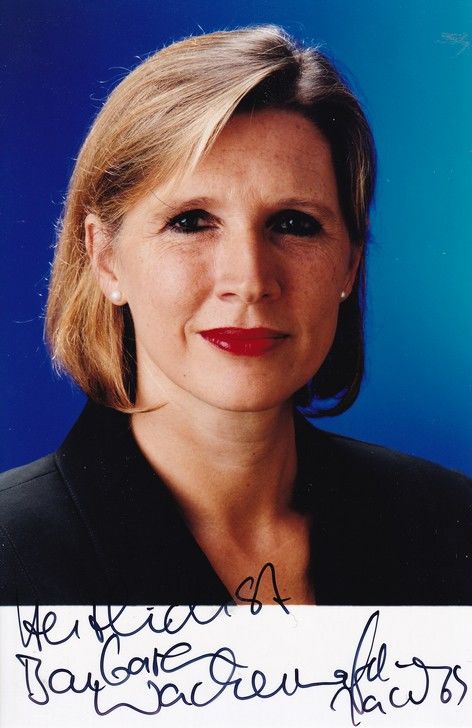 Autogramm Politik | SPD | Barbara WACKERNAGEL | 2000er Foto (Portrait Color)
