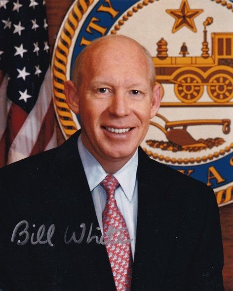 Autogramm Politik (USA) | Bill WHITE | 2000er Foto (Portrait Color) Bürgermeister Houston