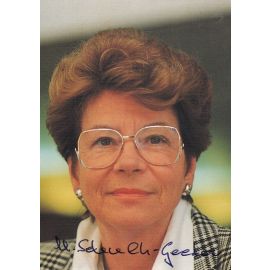 Autogramm Politik | SPD | M. Schmeln-Geeser ? | 1980er (Portrait Color)