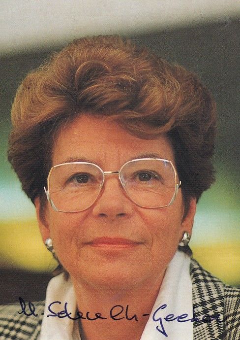Autogramm Politik | SPD | M. Schmeln-Geeser ? | 1980er (Portrait Color)