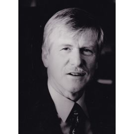 Autogramm Politik | Klaus Hanchecht ? | 1990er Foto (Portrait SW) Staatsminister