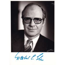 Autogramm Politik | Österreich | Willibald PAHR | 1980er Foto (Portrait SW) Aussenminister