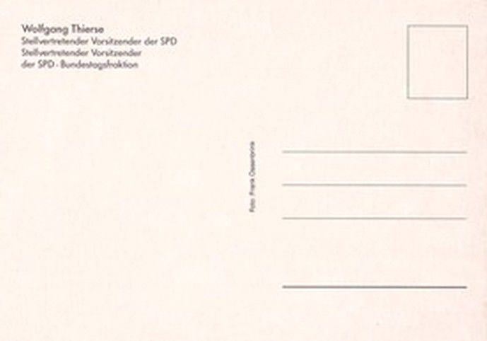 Autogramm Politik | SPD | Wolfgang THIERSE | 2000er (Portrait Color) Ossenbrink