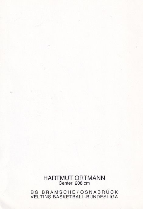 Autogramm Basketball | BG Bramsche Osnabrück | 1990er | Hartmut ORTMANN