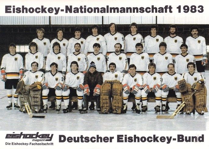 Mannschaftskarte Eishockey | DEB | 1983