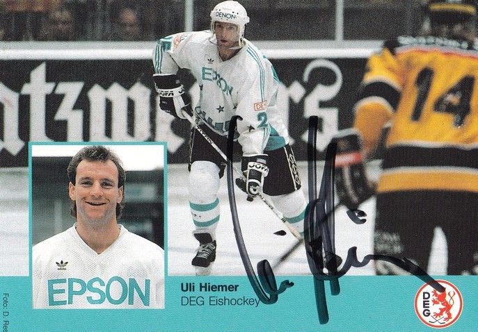 Autogramm Eishockey | Düsseldorfer EG | 1990er Epson | Rick AMANN