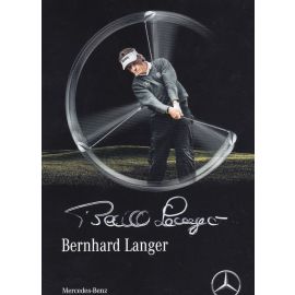 Autogramm Golf | Bernhard LANGER | 2018 (Portrait Color) Mercedes