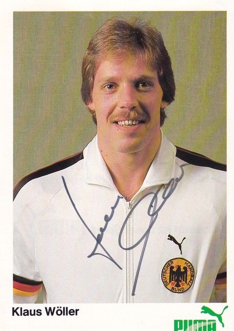 Autogramm Handball | DHB | 1982 WM | Klaus WÖLLER (Portrait Color) Puma