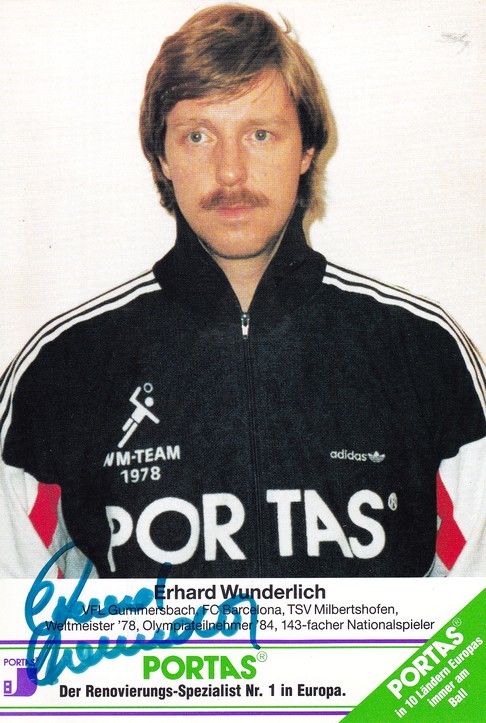 Autogramm Handball | DHB | 1978 WM | Erhard WUNDERLICH (Portrait Color) Portas
