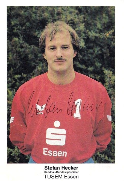 Autogramm Handball | TUSEM Essen | 1990er Sparkasse | Stefan HECKER