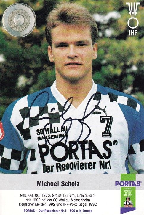 Autogramm Handball | SG Wallau/Massenheim | 1992 | Michael SCHOLZ