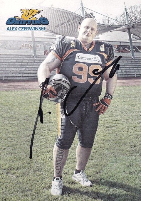Autogramm American Football | Rostock Griffins | 2011 | Alex CZERWINSKI 