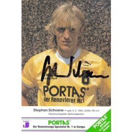 Autogramm Handball | SG Wallau/Massenheim | 1990er Portas gelb | Stephan SCHOENE