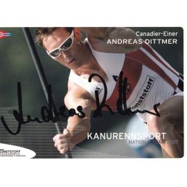 Autogramm Kanu | Andreas DITTMER | 2007 (Rennszene Color) OS-Gold