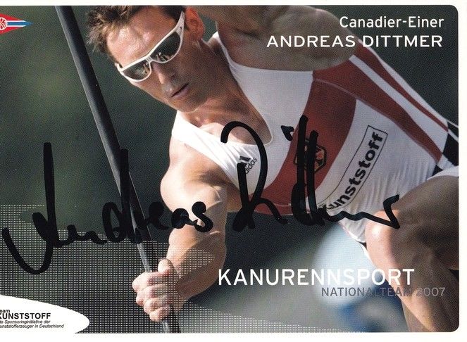 Autogramm Kanu | Andreas DITTMER | 2007 (Rennszene Color) OS-Gold