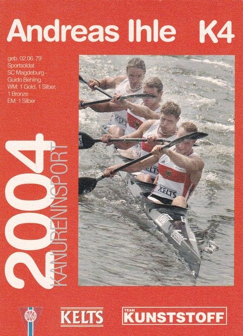 Autogramm Kanu | Andreas IHLE | 2004 (Portrait Color DKV) OS-Gold