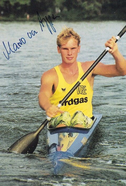 Autogramm Kanu | Mario VON APPEN | 1993 (Portrait Color) OS-Gold