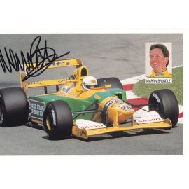 Autogramm Formel 1 | Martin BRUNDLE | 1990er (Collage Color)