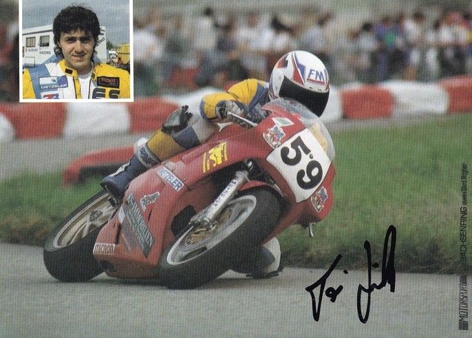 Autogramm Motorrad | Anton GRUSCHKA | 1980er (Collage Color) Honda