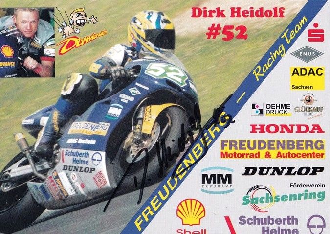 Autogramm Motorrad | Dirk HEIDOLF | 2000er (Collage Color) Freudenberg