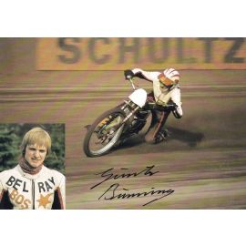 Autogramm Motorrad | Günter BÜNNING | 1980er (Collage Color) 