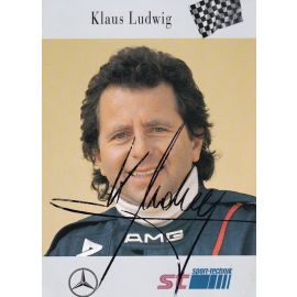 Autogramm Tourenwagen | Klaus LUDWIG | 1980er (Portrait Color) Mercedes