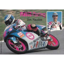 Autogramm Motorrad | Dirk RAUDIES | 1990er (Collage Color) FINSCO