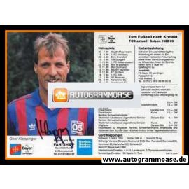 Autogramm Fussball | KFC Uerdingen 05 | 1988 | Gerhard KLEPPINGER