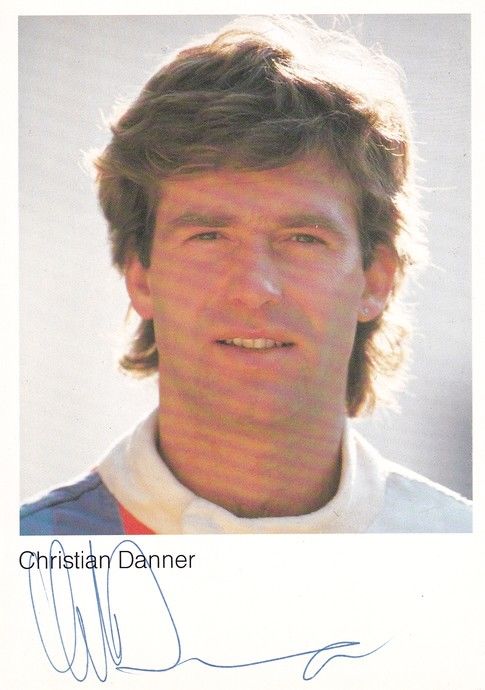 Autogramm Tourenwagen | Christian DANNER | 1980er (Portrait Color)