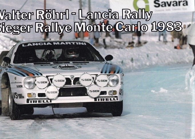 Autogramm Rallye | Walter RÖHRL | 1983 (Rennszene Lancia) Monte Carlo