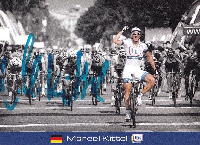Autogramm Radsport | Marcel KITTEL | 2012 (Jubelszene Color) Argos