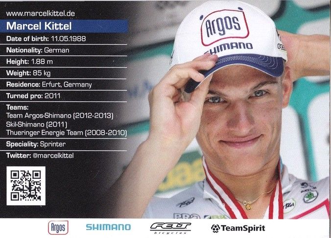 Autogramm Radsport | Marcel KITTEL | 2012 (Jubelszene Color) Argos