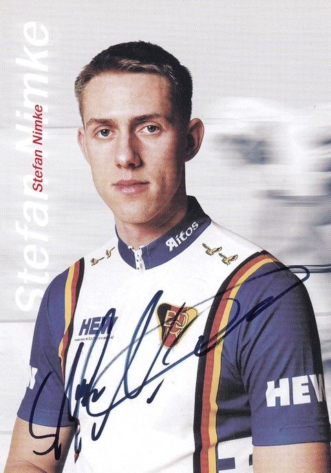 Autogramm Radsport | Stefan NIMKE | 2001 (Portrait Color Schwerin) OS-Gold