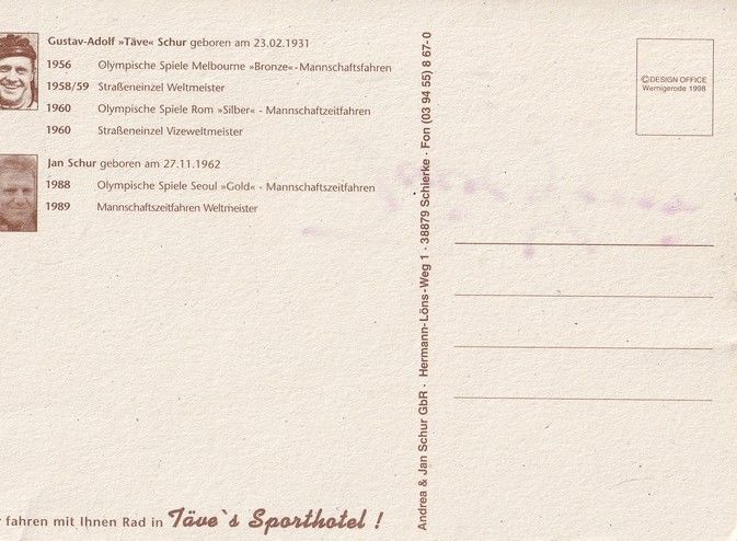 Autogramm Radsport | Täve SCHUR | 1950er Retro (Rennszene SW)