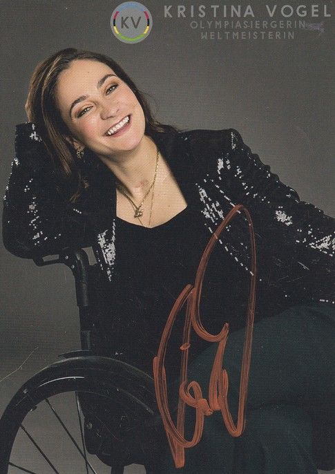 Autogramm Radsport | Kristina VOGEL | 2010er (Rennszene Color) OS-Gold