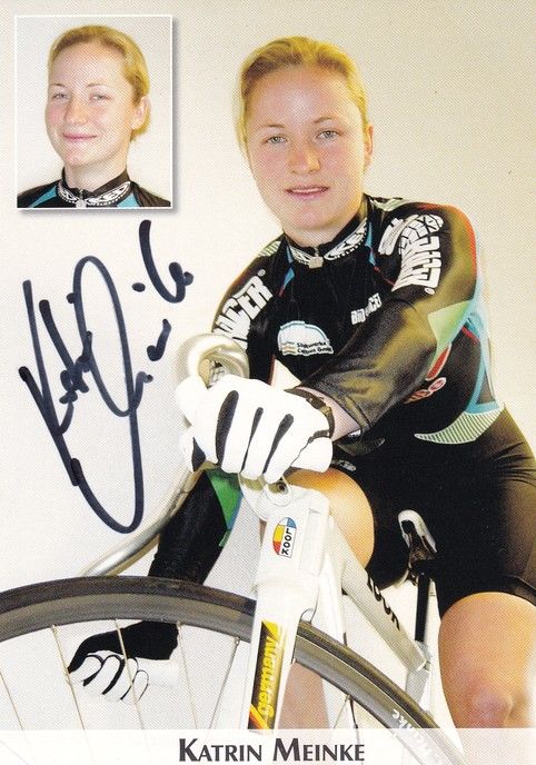 Autogramm Radsport | Katrin MEINKE | 2004 (Collage Color)