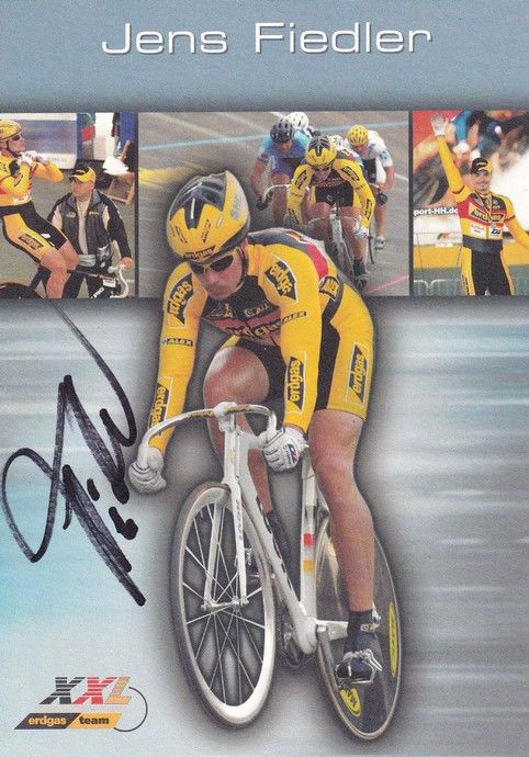 Autogramm Radsport | Jens FIEDLER | 2001 (Collage Color Erdgas) OS-Gold