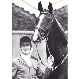 Autogramm Reiten | Norbert KOOF | 1980er (Portrait SW)