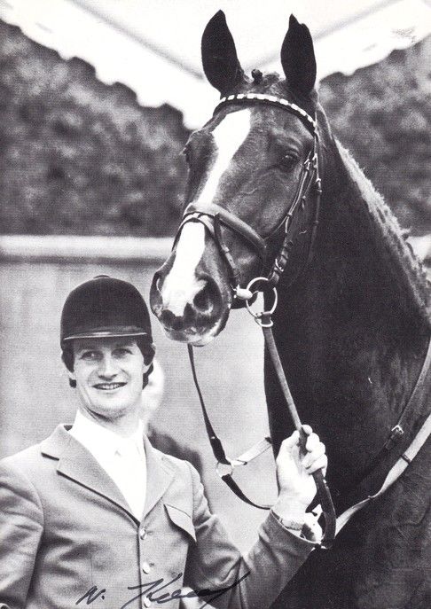 Autogramm Reiten | Norbert KOOF | 1980er (Portrait SW)