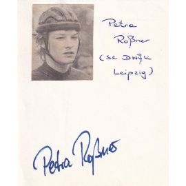 Autograph Radsport | Petra ROSSNER (DDR 1980er) OS-Gold