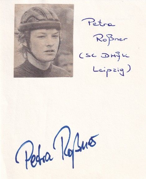 Autograph Radsport | Petra ROSSNER (DDR 1980er) OS-Gold