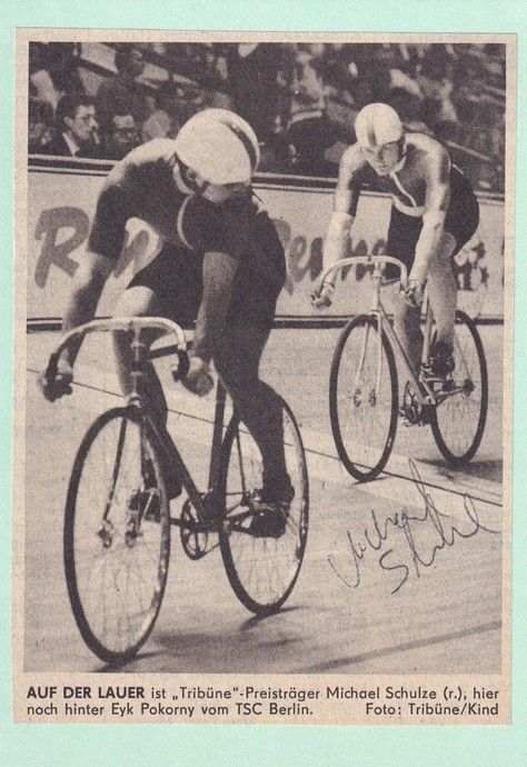 Autogramm Radsport | Michael SCHULZE (Rennszene SW) DDR 1984 Weltmeister
