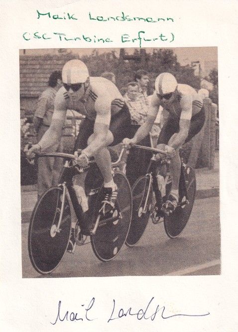 Autograph Radsport | Maik LANDSMANN (DDR 1980er) OS-Gold