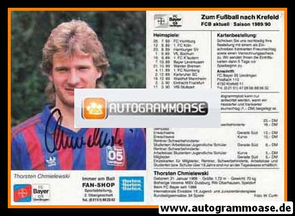 Autogramm Fussball | KFC Uerdingen 05 | 1989 | Thorsten CHMIELEWSKI
