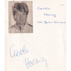 Autograph Rudern | Carola HORNIG (DDR 1980er) OS-Gold