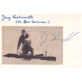 Autograph Kanu | Jörg SCHMIDT (DDR 1980er) OS-Silber