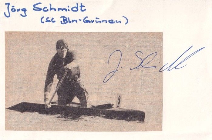 Autograph Kanu | Jörg SCHMIDT (DDR 1980er) OS-Silber