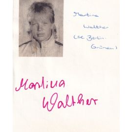 Autograph Rudern | Martina WALTHER (DDR 1980er) OS-Gold