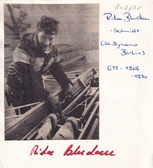 Autograph Rudern | Rita BLUDAU (DDR 1990er) 