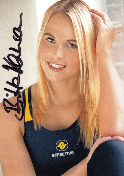 Autogramm Schwimmen | Britta KAMRAU | 2004 (Portrait Color) Alex